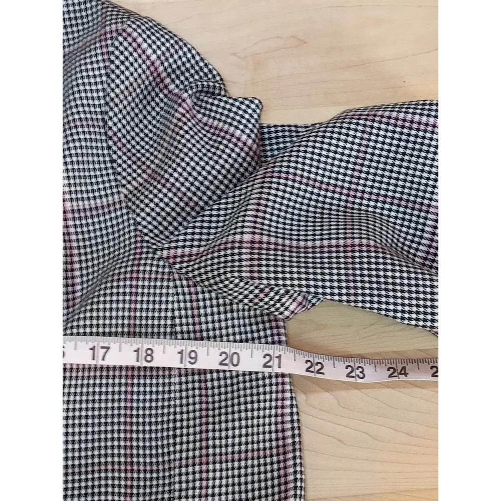 Reiss Helei Check Blazer Oversized Sz 6 Fits 10/12 Multicolor Career Business